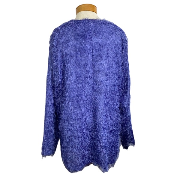 Giorgio Fiorlini Purple Eyelash Jacket 16 - Picture 2 of 6